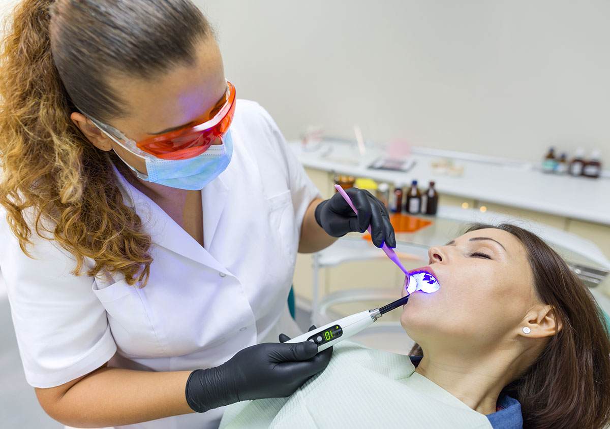 Woman having sedation at the dental - Dentist in West Chester PA