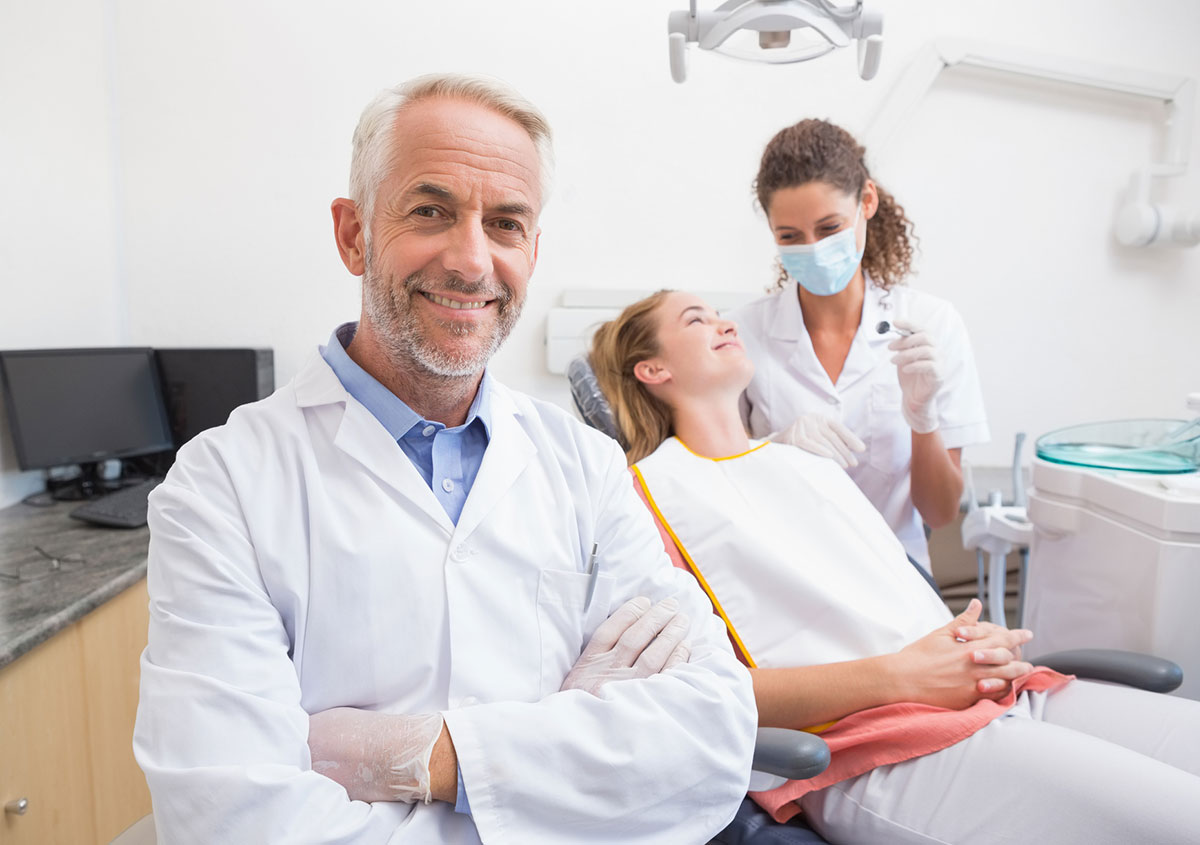 Dentist smiling at the dental - Dentist in West Chester PA