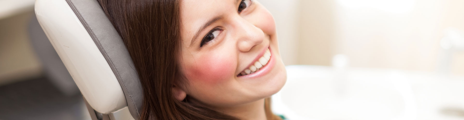 Woman smiling at the dental - Dentist in West Chester PA