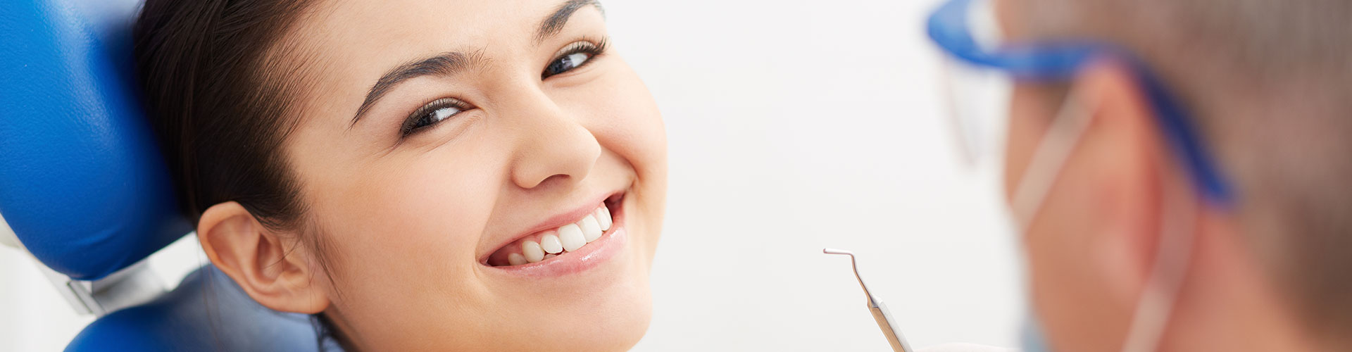 Woman smiling at the dental - Dentist in West Chester PA